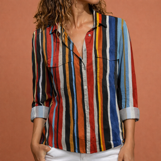 Dames blouse in bordeauxrood met minimalistisch design, zacht en comfortabel voor casual en stijlvolle outfits.