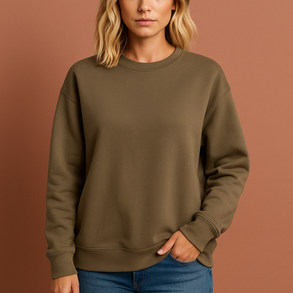 Comfortabel casual sweatshirt voor dames in bruine kleur, ideaal voor dagelijks gebruik en vrije tijd.