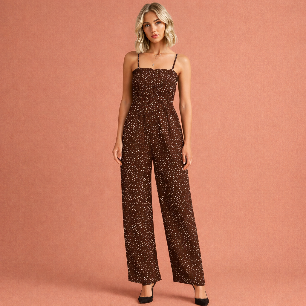 Comfortabele zomer jumpsuit voor dames met een luchtige pasvorm, ideaal voor dagelijks gebruik en warme dagen.
