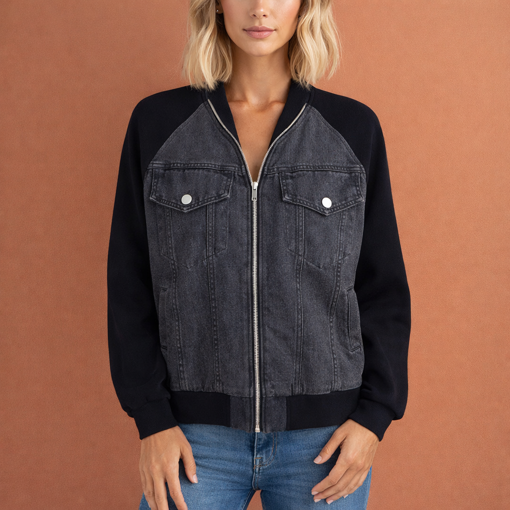 Donkergrijze elegante casual jas voor dames met comfortabele pasvorm, ideaal voor dagelijks gebruik en veelzijdige outfits.