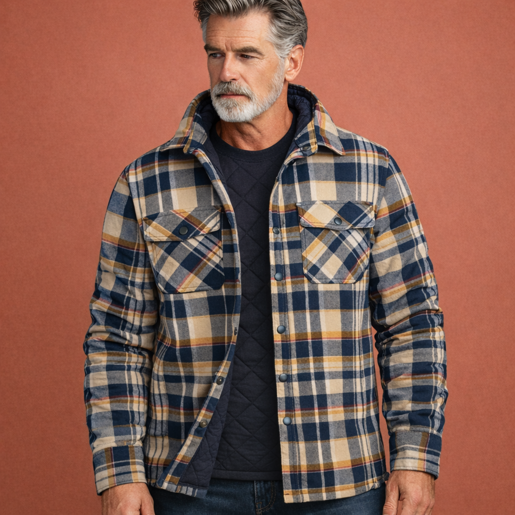 Geel heren overshirt met knoopsluiting en comfortabele pasvorm, geschikt voor dagelijks gebruik en casual outfits.