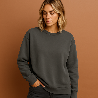 Comfortabel casual sweatshirt voor dames in grijze kleur, ideaal voor dagelijks gebruik en vrije tijd.