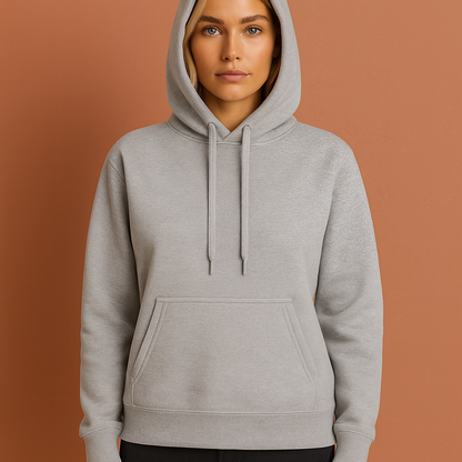 Comfortabele casual hoodie voor dames in grijze kleur, ideaal voor dagelijks gebruik en ontspannen outfits.