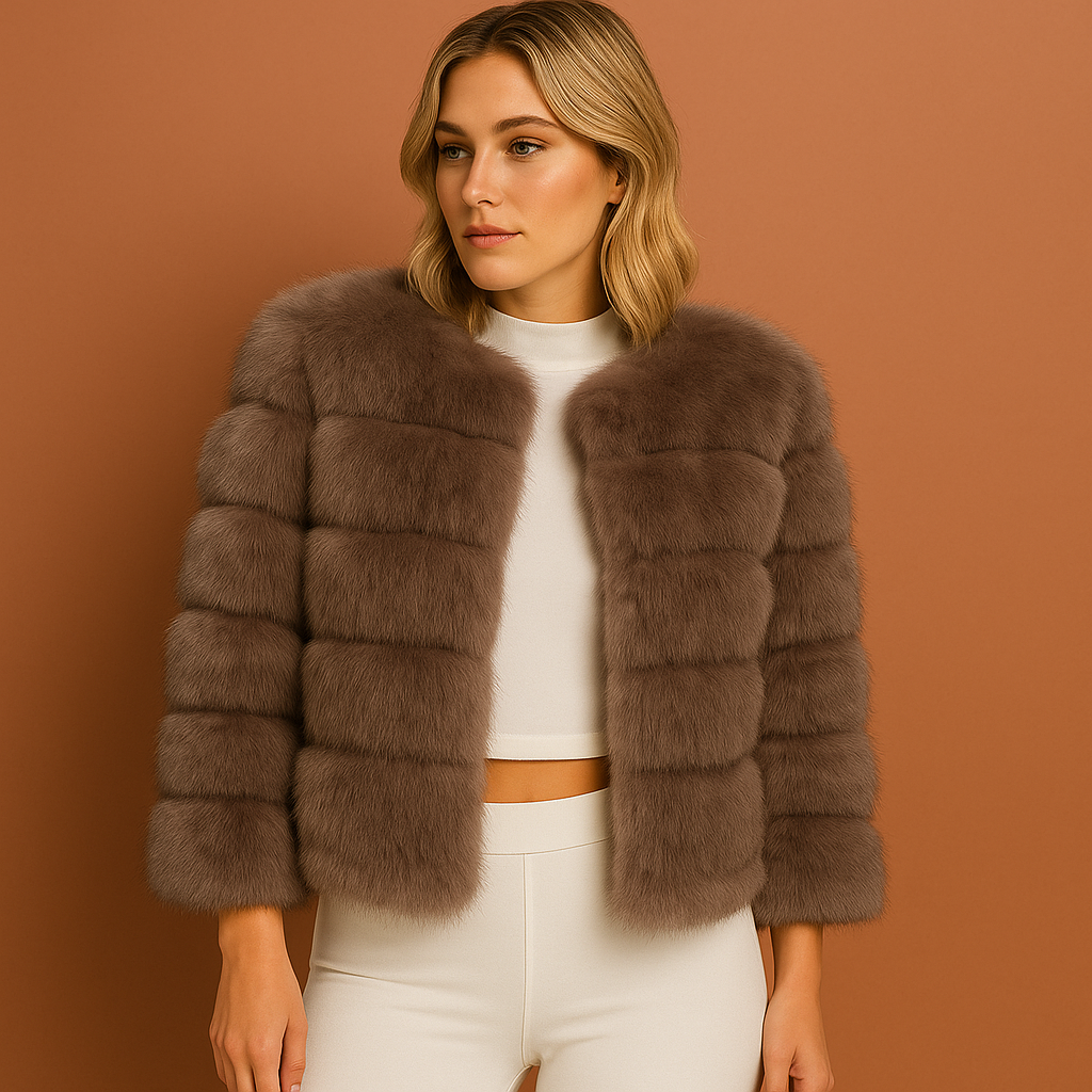 Grijze elegante damesjas met luxe uitstraling en comfortabele pasvorm, ideaal voor stijlvolle outfits.