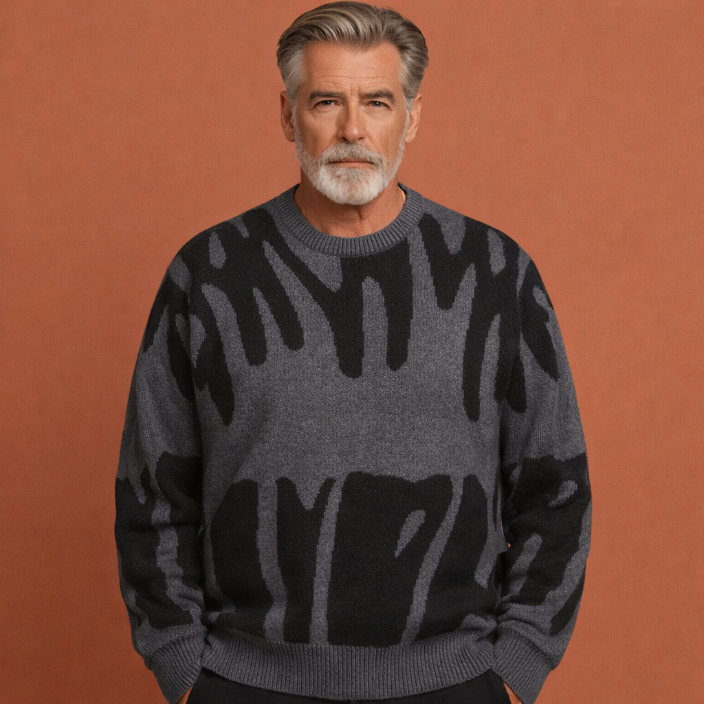 Alt-tekst: Grijze oversized trui voor heren met comfortabele pasvorm, perfect voor casual outfits en dagelijks gebruik.

Khaki