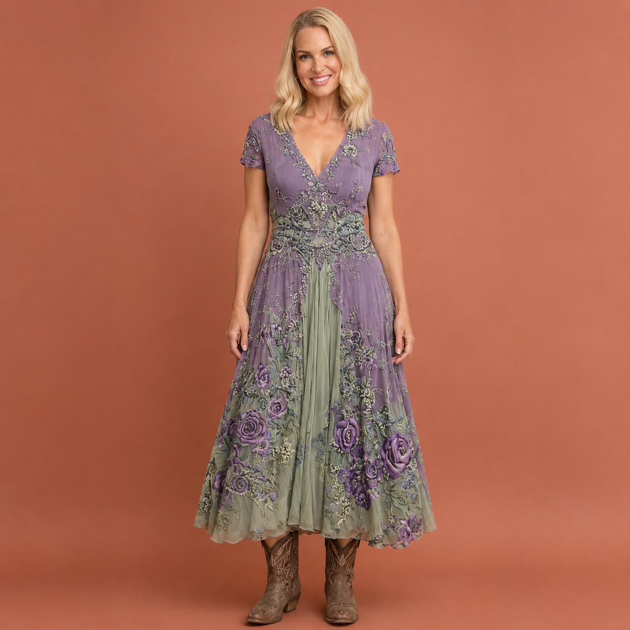 Dames bohemian maxi jurk in groen met minimalistisch design, zacht en comfortabel voor casual en stijlvolle outfits.