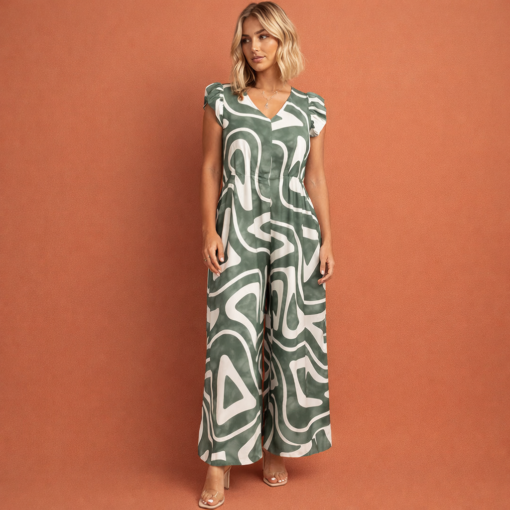 Elegante jumpsuit voor dames met een comfortabele pasvorm, geschikt voor feestelijke en stijlvolle gelegenheden.
