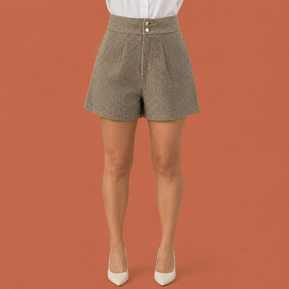 Dames pantalon in koffie met minimalistisch design, zacht en comfortabel voor casual en stijlvolle outfits.