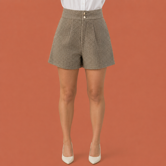 Dames pantalon in koffie met minimalistisch design, zacht en comfortabel voor casual en stijlvolle outfits.