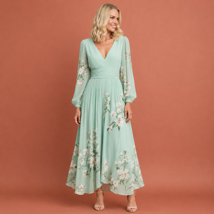 ames midi jurk in lichtgroen met minimalistisch design, zacht en comfortabel voor casual en stijlvolle outfits.