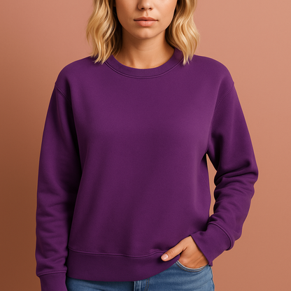 Comfortabel casual sweatshirt voor dames in lila kleur, ideaal voor dagelijks gebruik en vrije tijd.