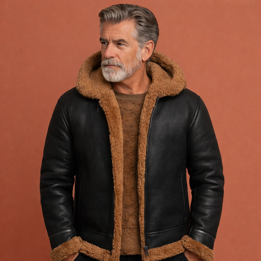 Marron warme winterjas voor heren met comfortabele pasvorm, ideaal voor dagelijks gebruik en koude dagen.