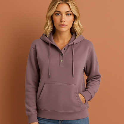 Paars dames sweatshirt met moderne designerprint en comfortabele pasvorm, ideaal voor casual outfits.