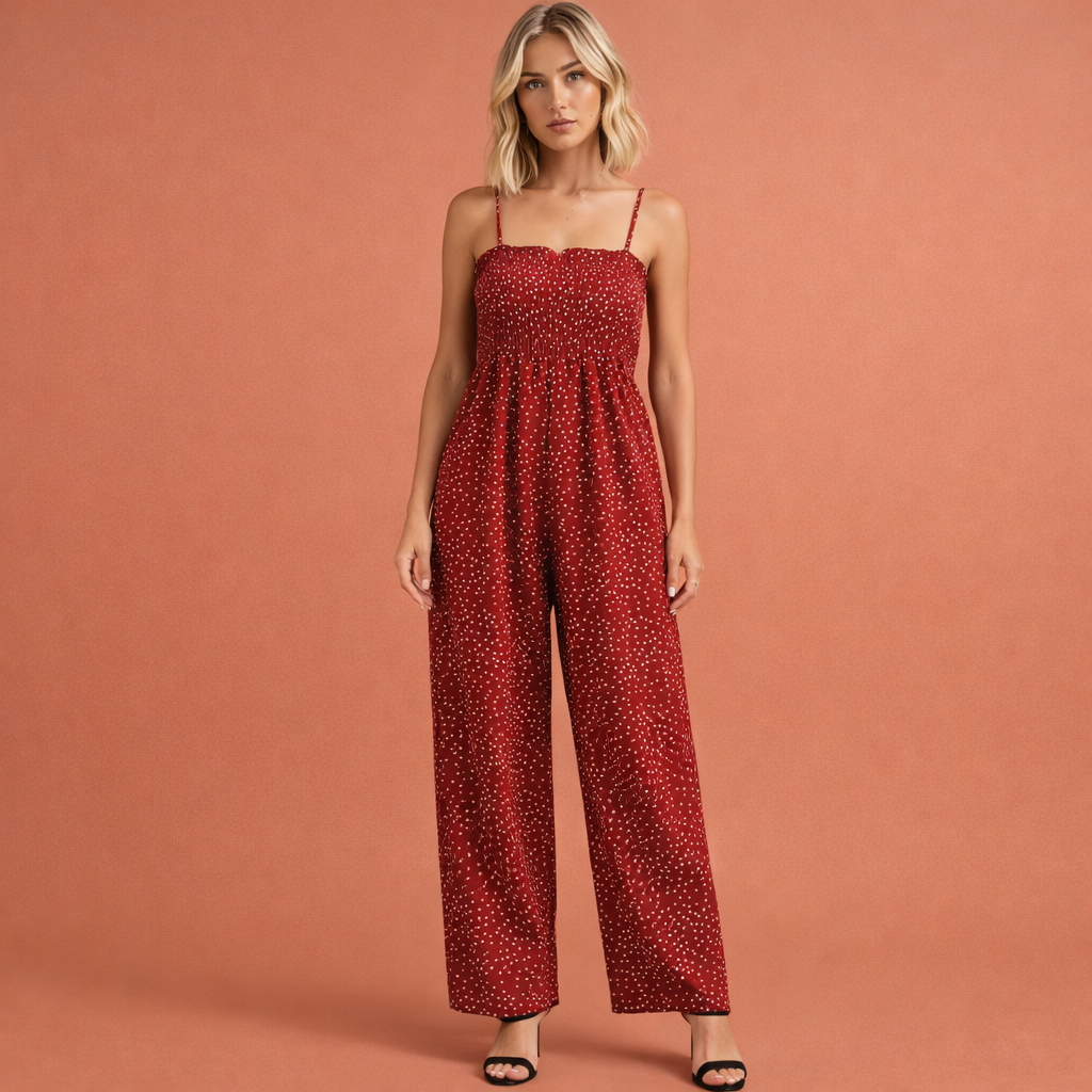 Comfortabele zomer jumpsuit voor dames met een luchtige pasvorm, ideaal voor dagelijks gebruik en warme dagen