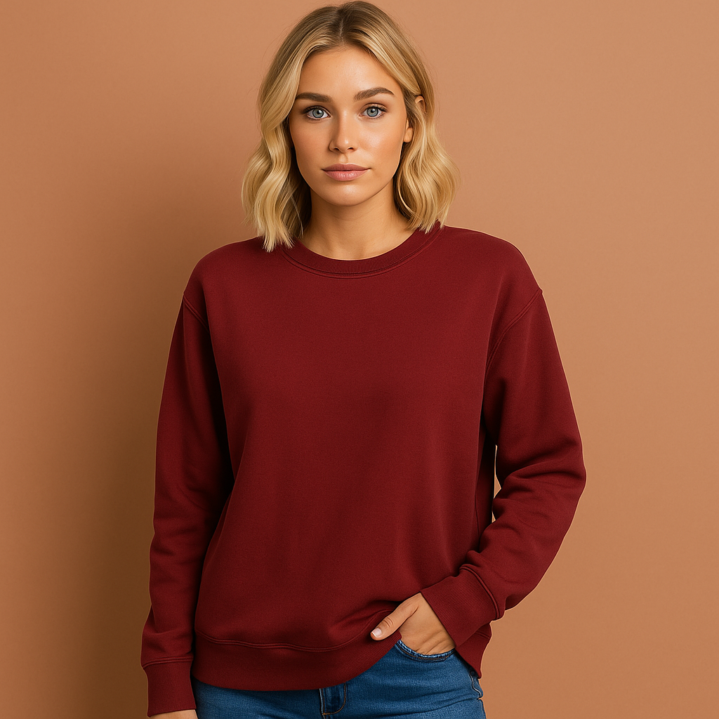 Comfortabel casual sweatshirt voor dames in rode kleur, ideaal voor dagelijks gebruik en vrije tijd.