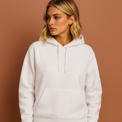 Comfortabele casual hoodie voor dames in witte kleur, ideaal voor dagelijks gebruik en ontspannen outfits.