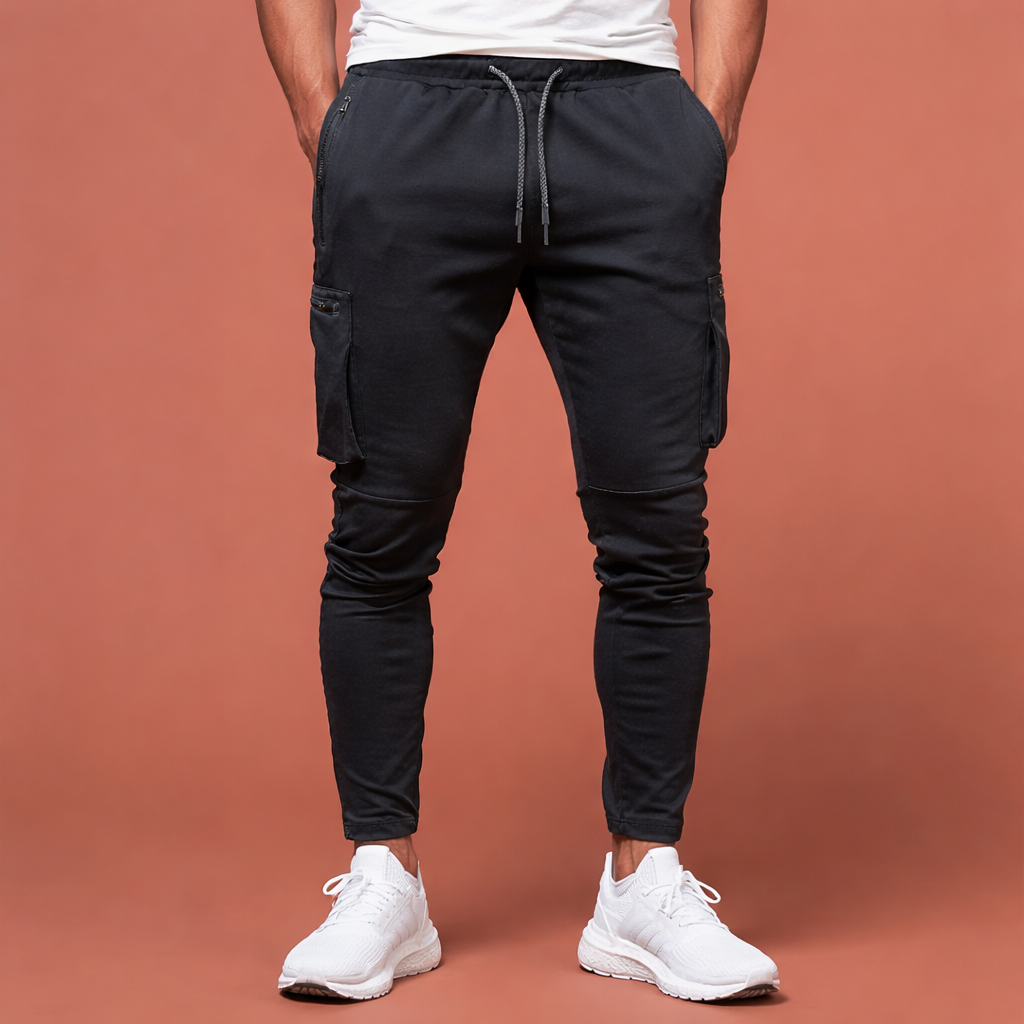 Dames joggingbroek in zwart met minimalistisch design, zacht en comfortabel voor casual en stijlvolle outfits.