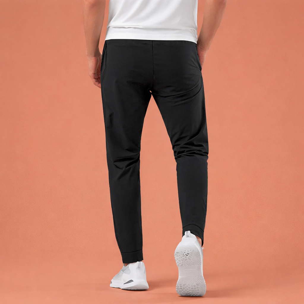 Dames sportbroek in zwart met minimalistisch design, zacht en comfortabel voor casual en stijlvolle outfits.