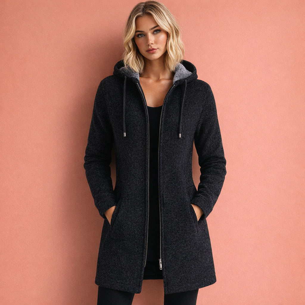 Zwarte warme casual vest met capuchon voor heren met comfortabele pasvorm, ideaal voor dagelijks gebruik en koude dagen.