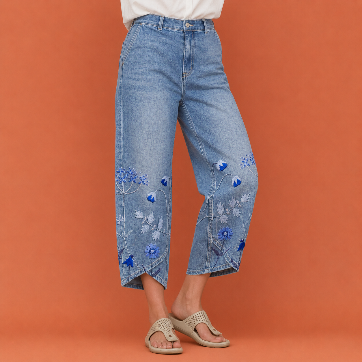 Casual comfort broek met elastische taille voor dames | Corlinde Nirandi